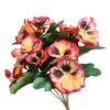 1Pc Artificial Flower Pansy Garden DIY Stage Party Home Wedding Craft Decoration