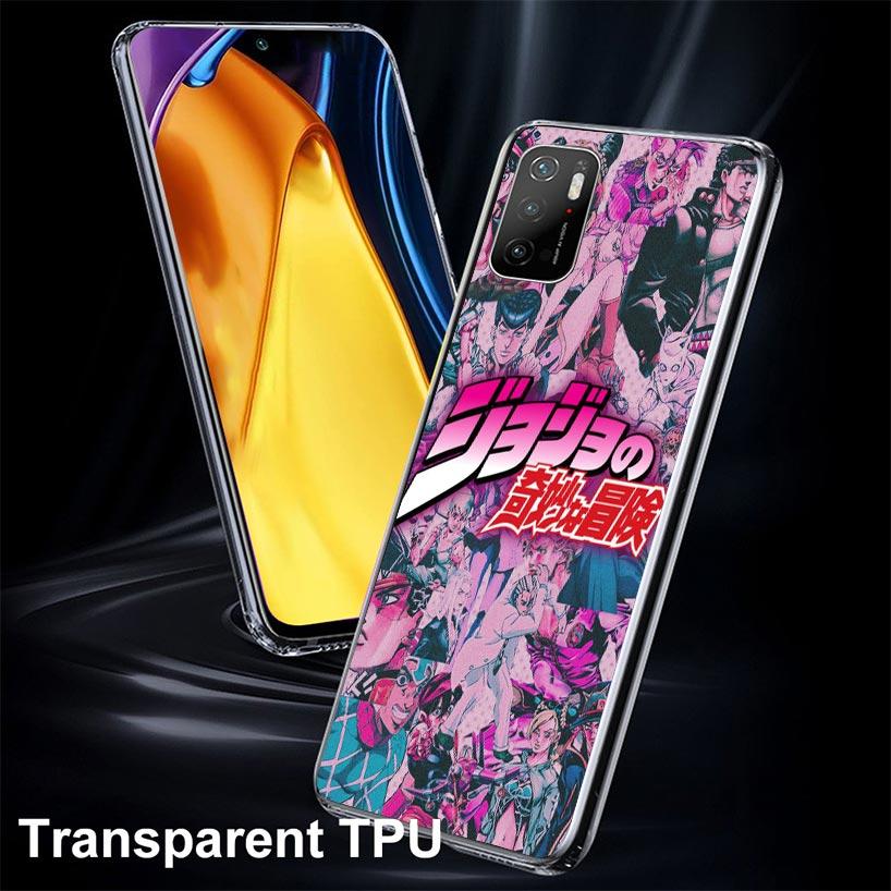 Anime JoJo Bizarre Adventure Case Phone Cover for Xiaomi Redmi Note 10 9 9S 8 8T 7 5 Pro Mi 12T 11T 10T 9T 12 11 Lite A3 A2 Tren