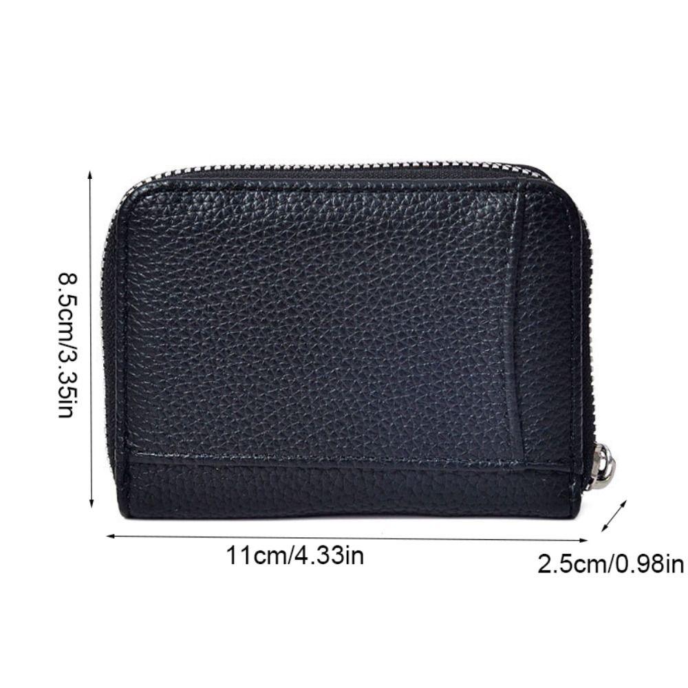 PU Short Wallet Solid Color Women Coin Purses Fashion Leather Card Holder  Outdoor