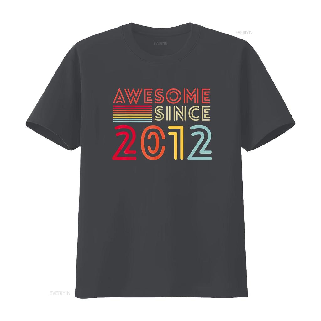 12yr BDay Son Boy Funny 2012 12th for 12 Year Old Birthday T Shirt vintage Washed Stylish Stretched Slightly streetwear graphic
