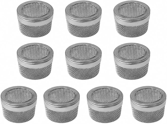 TAURISH 10pc Set Mini Steel Ultrasonic Cleaning Basket Parts Holder Mesh Watch Tool 20mm