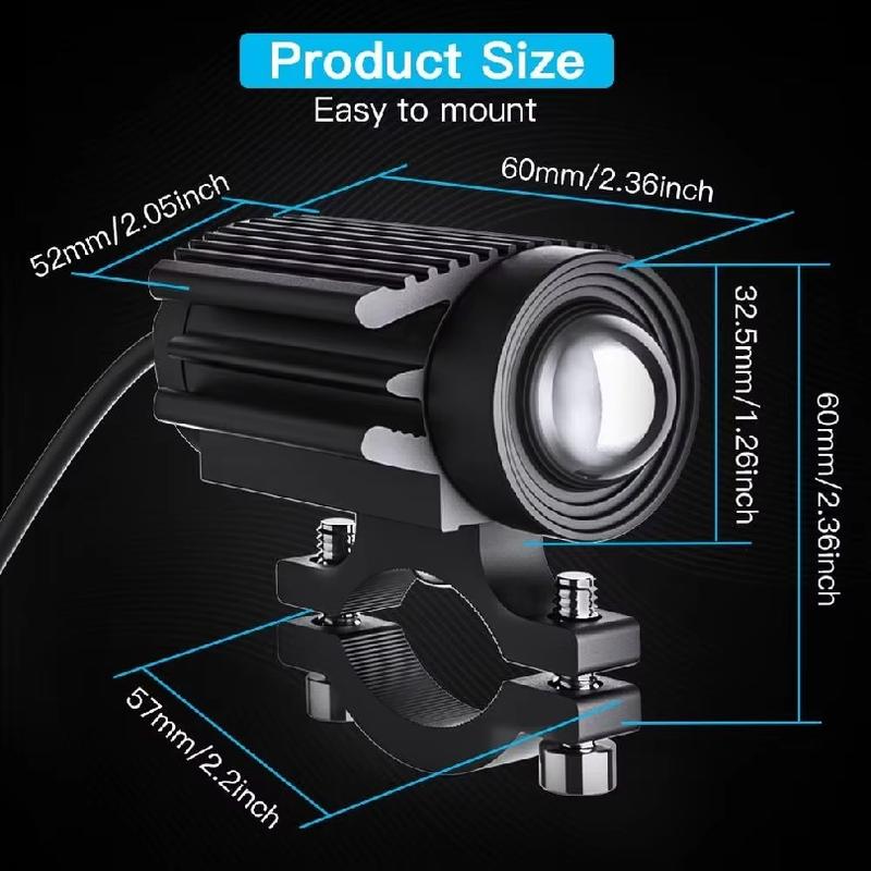 Motorcycle Light For Motorbike Off-road 4X4 Front Auxiliary 12000lm 6000k/3000k Super Bright Mini Driving Led Lights Headlight