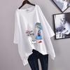 Women's Casual Loose Mid-Length Short-Sleeve T-Shirt