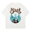 New Ghost Band T-shirt Women Oversize Fashion Cool London Singer Fans Essentials Summer Short Sleeve Print Rock Plain Black Tees