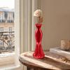Elegante Kleiderförmige Vase, 3D-gedruckter minimalistischer Blumenhalter, Moderne dekorative Knospenvase für Wohnzimmer, Eingangsbereich, Schminktisch, Heimdekoration