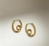 Valentine's Day 18K Gold Plated Elegant Earrings for Women - Light Luxury Fashionable Ear Studs