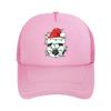 Christmas Soccer Ball Santa Hat Lights   Mesh Baseball Cap Dad Hat Hip Hop Snapback Cap