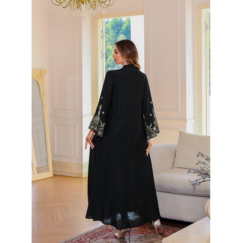 20525 Dubai Arabic Embroidered Robe Indonesia Middle East Plus Size Spring, Summer, Autumn Tourist Dress Dress Dress