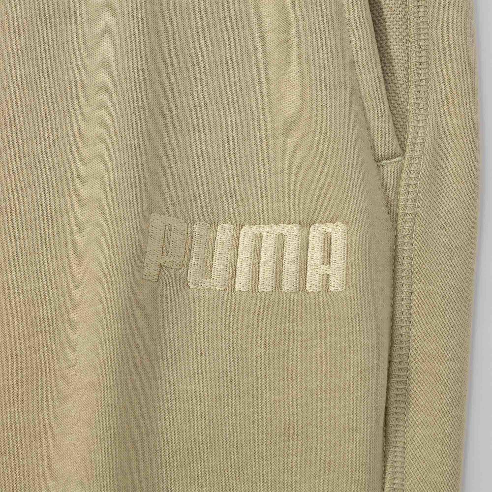 Puma Modern Basics Pants Tr Cl Solid Color Elastic Cuff Logo Embroidery Sports Mid Waist Casual Pants Men pants Light-Khaki 846420-42