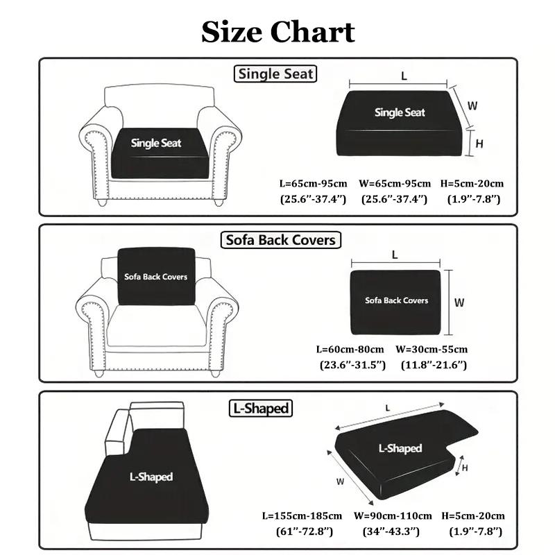 Elastic Sofa Seat Cover For Living Room Soft Couch Cover Full Wrap Backrest Cover Cushion Cover