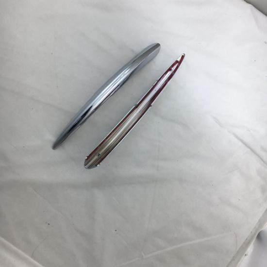 Chrome Front Fog Light Stripe Lid Cover Trim For 2016 Honda Civic Sedan 4DR 2pcs