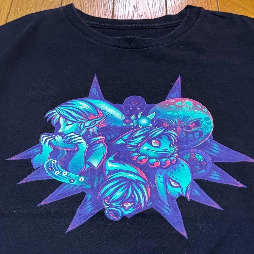 Archive The Legend of Zelda Ocarina Black Cotton T-Shirt M Rare Vintage Tee
