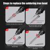 High-Quality Adjustable Temperature Digital Electric Soldering Iron 110V/220V, US/EU Plug, Suitable for Welding Tasks