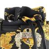 Versace Jeans Couture Baroque Print Micro Logo Synthetic Leather Bucket Bag Women bags Black 75VA4BF4ZS807G89