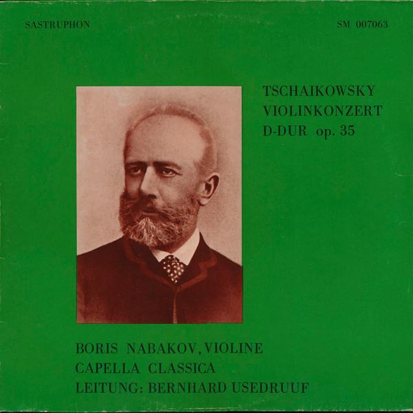 

LP Record TSCHAIKOWSKY BORIS NABAKOV VIOLIN Violinkonzert Ddur Op. 35 SM007063 SASTRUPHON 1975 Germany Classical Used