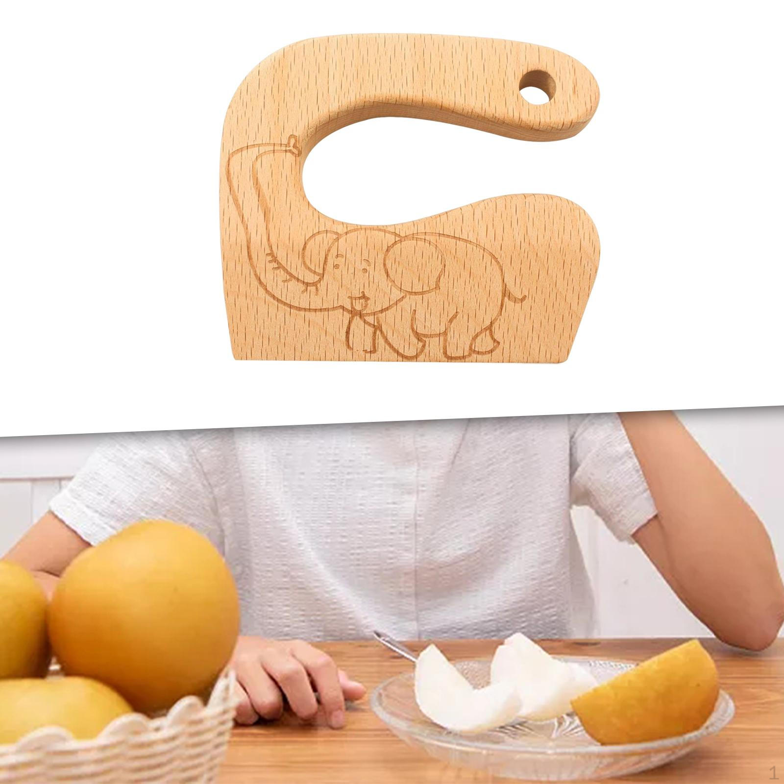 

Simulation Beech Wood Kitchen Cutter Cooking Utensils for 4 Years Old up Elephant