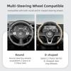 Suitable for Nissan Steering Wheel Cover with Wavy Sports Design, Breathable Leather, Segmented Anti-Slip, Sweat-Absorbing Protective Cover 