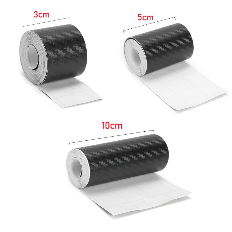 3D Carbon Fiber Sticker Black Vinyl Film DIY Car Decoration Protection Film Matte Carbon Fiber Tape Anti Scratch Waterproof