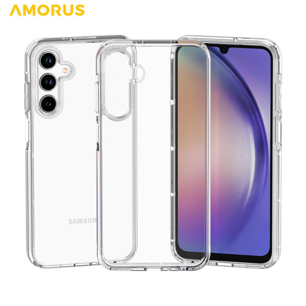 AMORUS For Samsung Galaxy A25 5G (Global) (161mm) Case Soft TPU Hard PC Back Shockproof Phone Cover