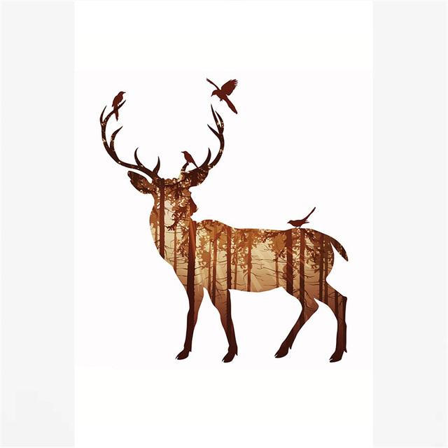 

Картина на холсте с животными, креативный пейзаж, животное, кролик, настенная художественная картина, постеры и принты для детской комнаты, украшение дома 21cm×30cm NoFrame