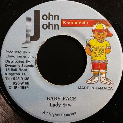7palcová deska LADY SAW - Baby Face NONE John John Recor 1994 Jamajka Reggae, Ska & Dub Použitá