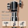Compact Desktop Projector Stand with Adjustable Bedside Tripod and Alloy Tray