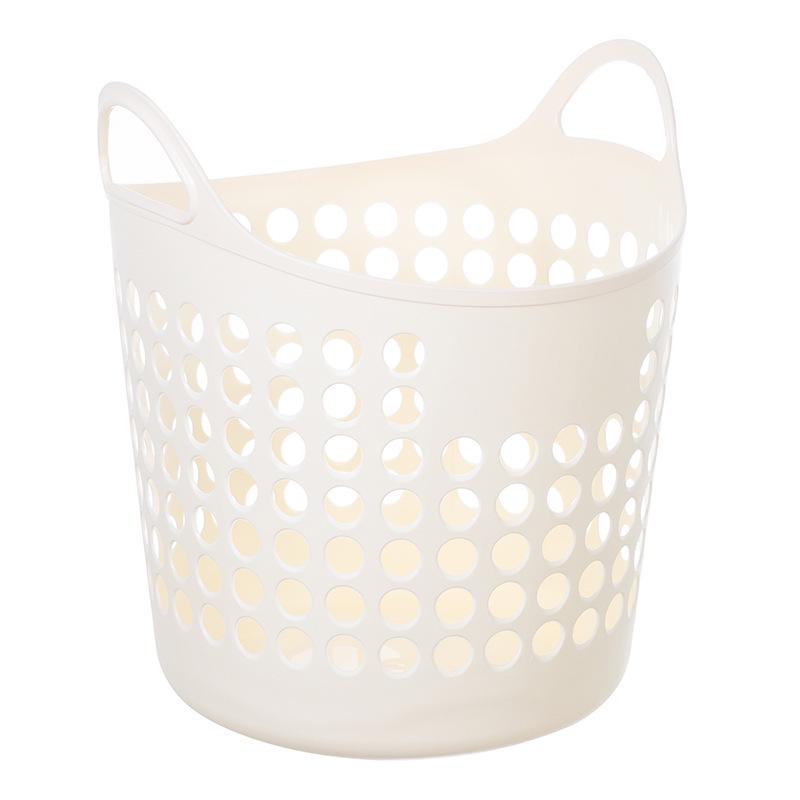 Plastic Laundry and Storage Basket for Clothes, Toys, & Bathroom Use