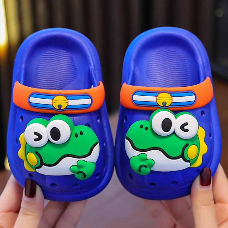 Baby Slippers Girls Hole Shoes Summer Children Indoor Bath Children Cool Slippers Foreign Style Outside Wear Beach Non-slip