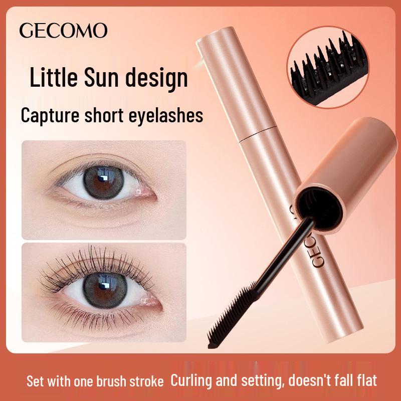 GECOMO Waterproof Long-lasting Curling Mascara for Defined, Smudge-proof Lashes
