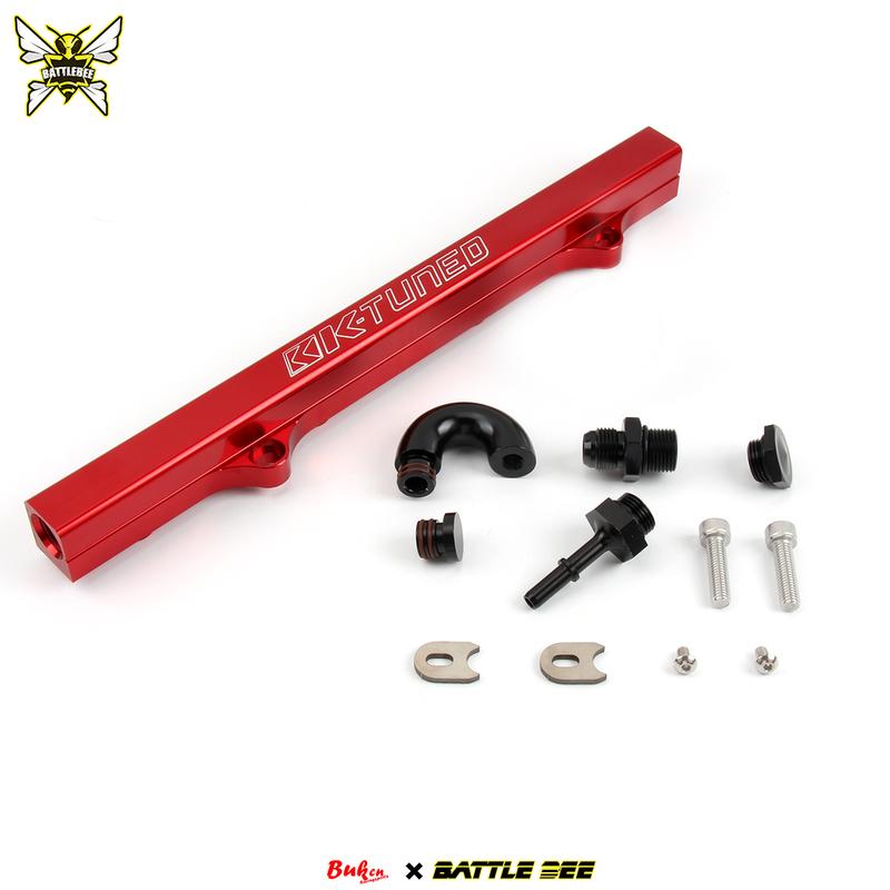 Aluminium K Series Fuel Rail Kit High Flow Injection Fuel Rail For Honda Civic K20 K24 FD2 CL7 DC5 Without Oil Pressure Gauge