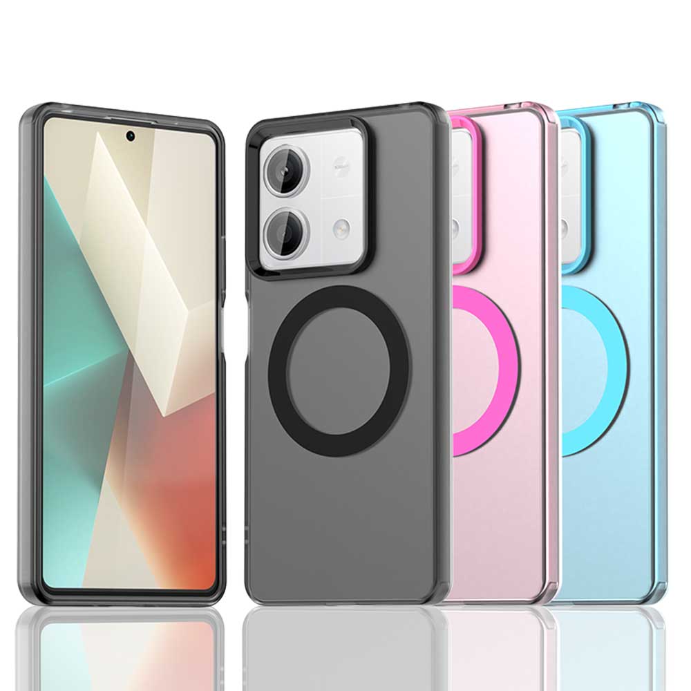 Matný kryt Magsafe pro telefon Xiaomi Poco X6 Neo F6 Pro C75 C61 Ochranný kryt Magnetické bezdrátové nabíjení Nárazuvzdorný zadní kryt