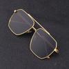 Vintage Men and Women Luxury Sunglasses Gold Metal Glamour Glasses Casual Fashion Shades