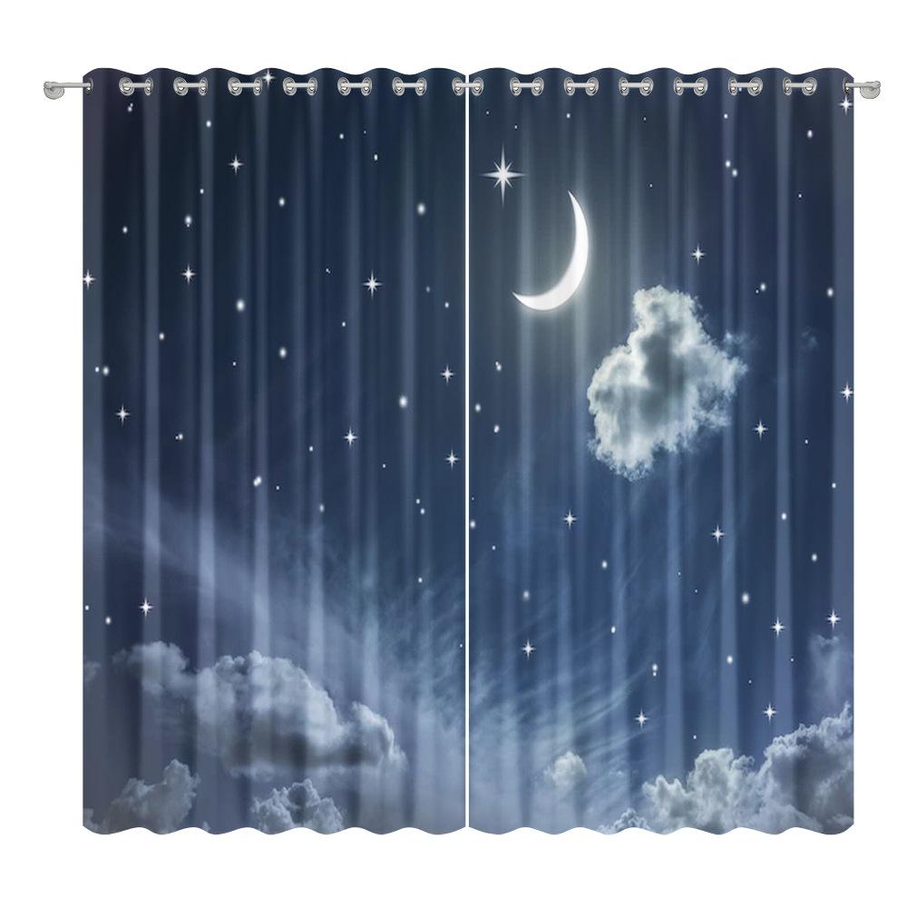 Țesătură pentru perdea cu cer înstelat Dormitor Sufragerie Balcon Perdea opacă Birou Hotel Perdea cu izolație termică