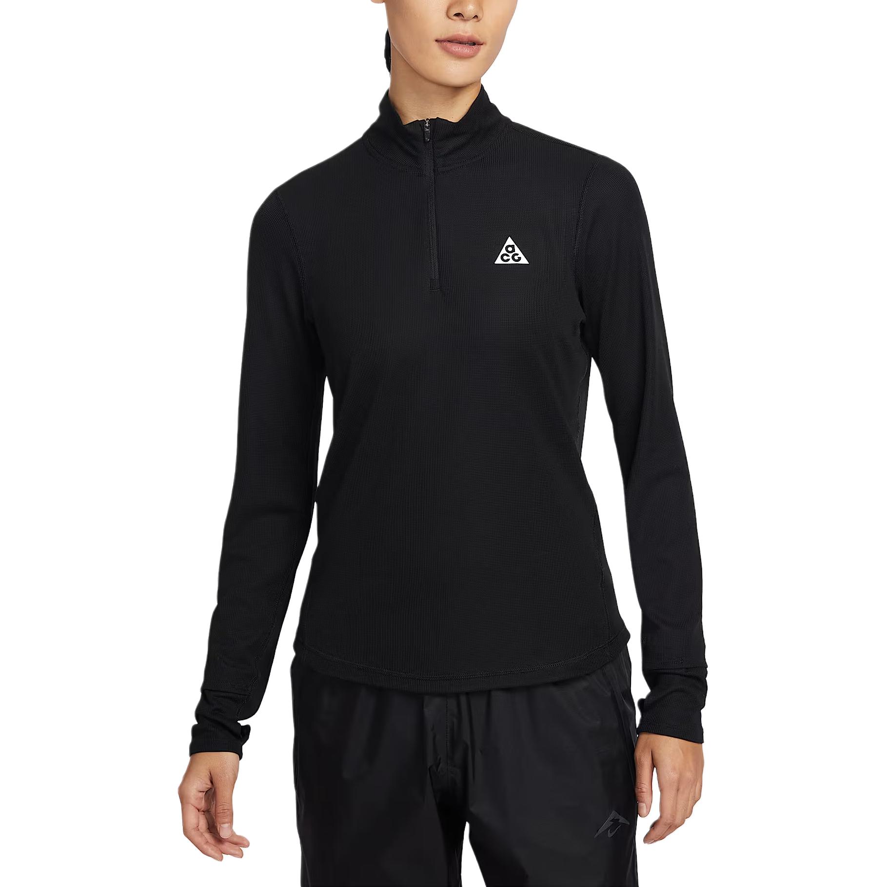 Nike ACG Dri-FIT Stand Collar Pullover Trail Running Quick-Dry Long Sleeve T-Shirt Women tops IO9648-010 XL