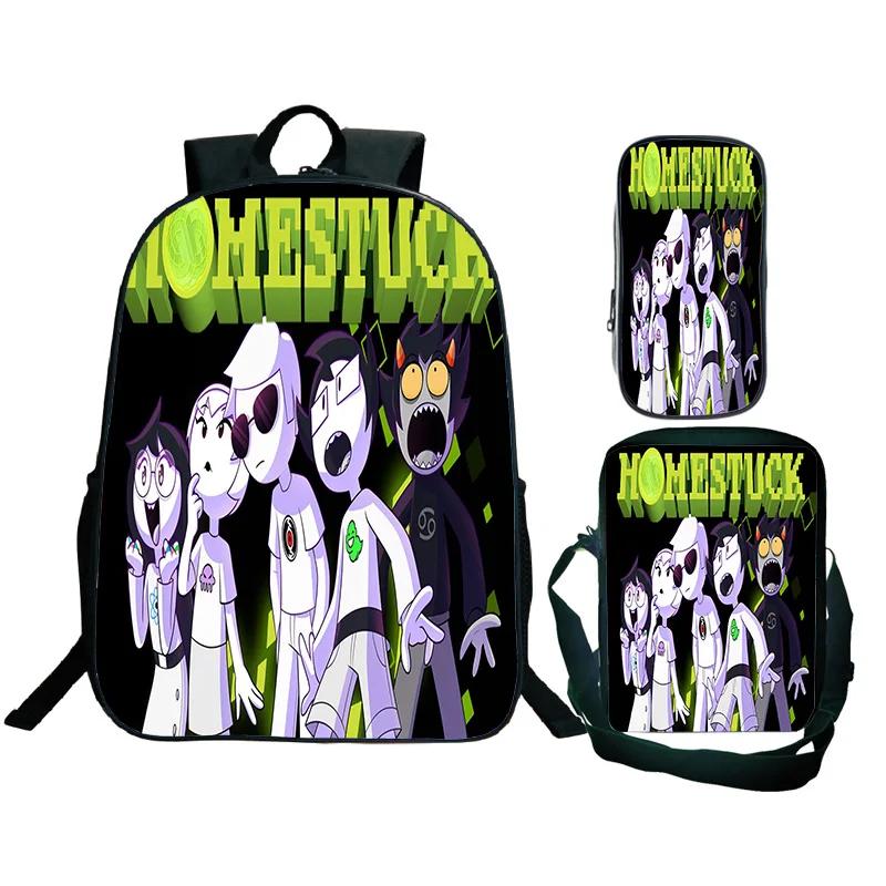 Pupil Duet Night Abyss Fun Game Rucksack Carry Carrier Pen Case 3pcs Style Custom Rucksacks DIY Pattern Backpack Mochilas