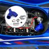 Für Yamaha FZR FZS SVHO SHO FX GP1800 Blaues Blow-Off-Ventil-Kit 50mm Aluminiumlegierung BOV Ablassventil