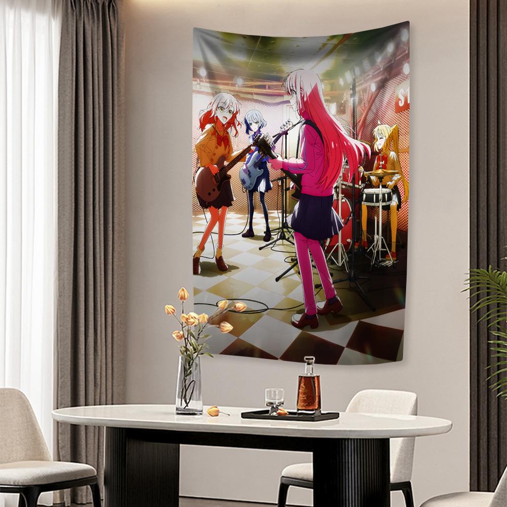 

Японское Аниме B-Bocchi The Rocks Настенный Гобелен Фон Американский Флаг Для Гостиной Дома Украшение Общежития Наружный Внутренний Декор 29x37in