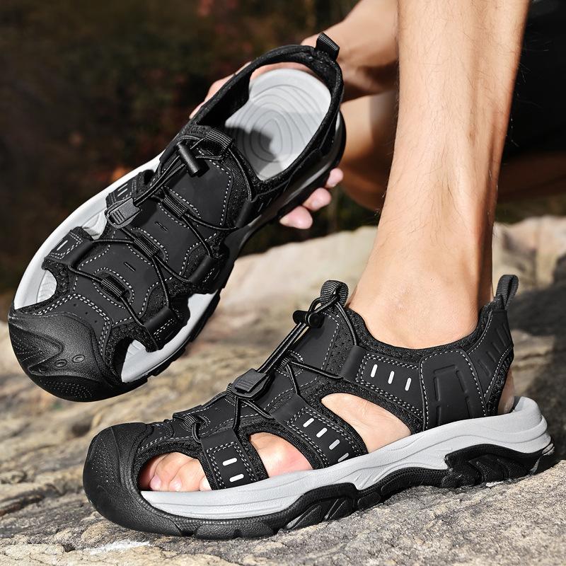 Baotou Sandals Men's Casual Breathable Beach Shoes Men's Outdoor Hiking Sandals