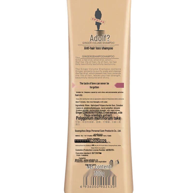 Adolph Ginger Anti-Hair Loss Shampoo