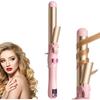 28mm/1.1 Inch Rotating Hair Curler with LCD Display, Adjustable Temp, Dual Voltage,Fast Heating Wand for All Hair Types and Lengths