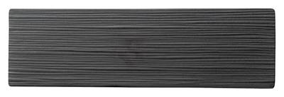KOYO Japanese Modern Matte Black 34cm Rectangular Plate with Line Pattern, Dishwasher Safe, Made In Japan, Product Number 19530041