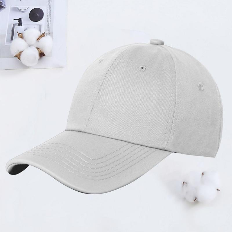 

Small Batch Soft Top Duck Tongue Baseball Hat Summer Outdoor Daddy Hat Embroidery Adjustable білий