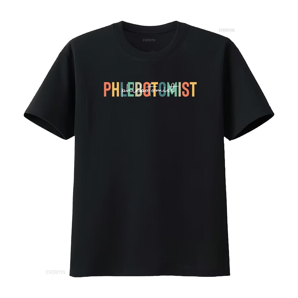 Phlebotomist T Shirt Phlebotomy Life Cute Practitioner vintage Washed fashion Breathable Stylish homme streetwear Unisex Casual