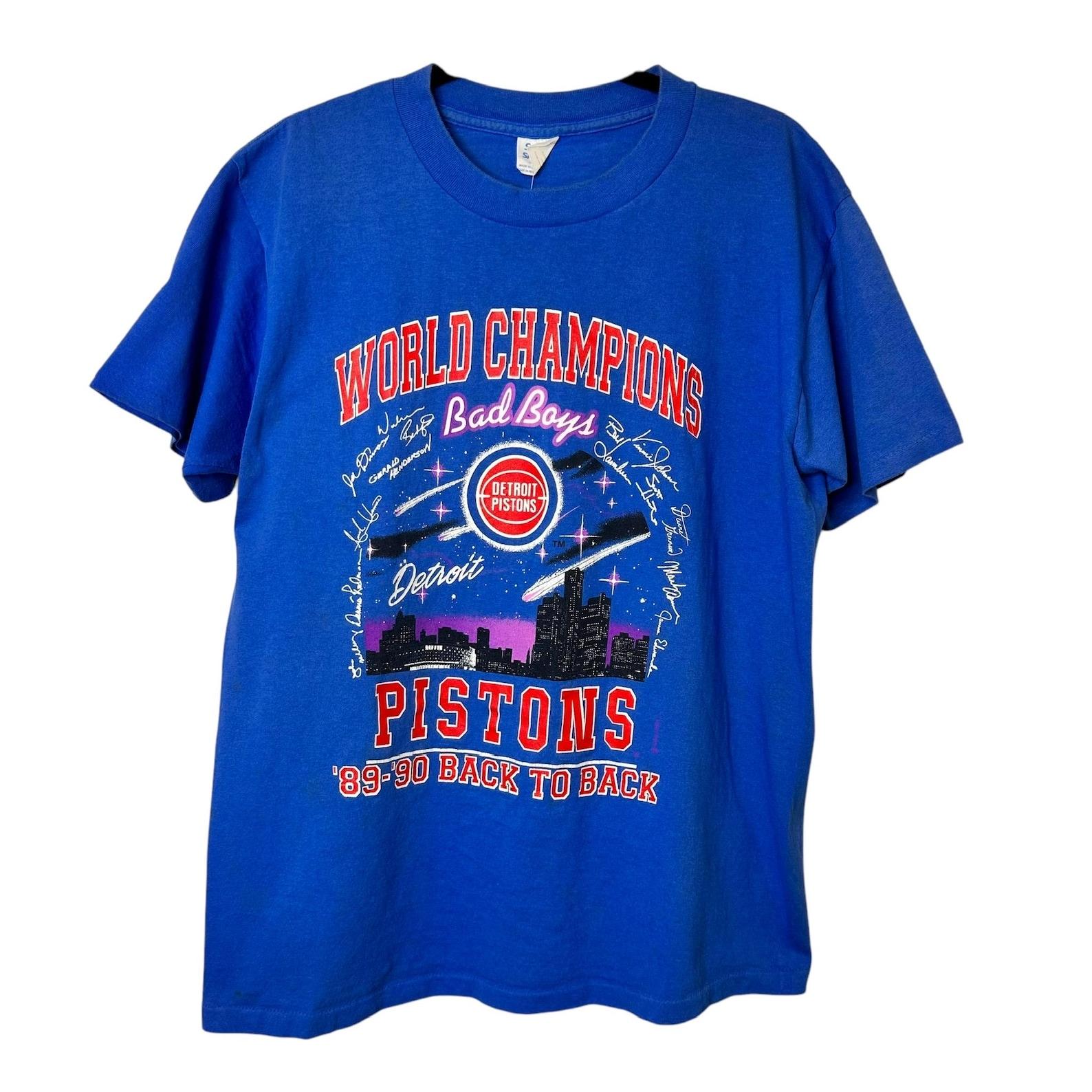 1990 Detroit Pistons T shirt Sz L (A8285) S