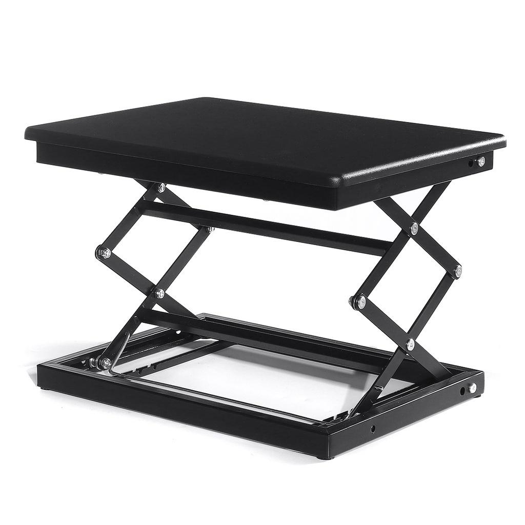 Black/White Height Adjustable Standing Desk Desktop Riser Laptop Workstation Stand Up Desk