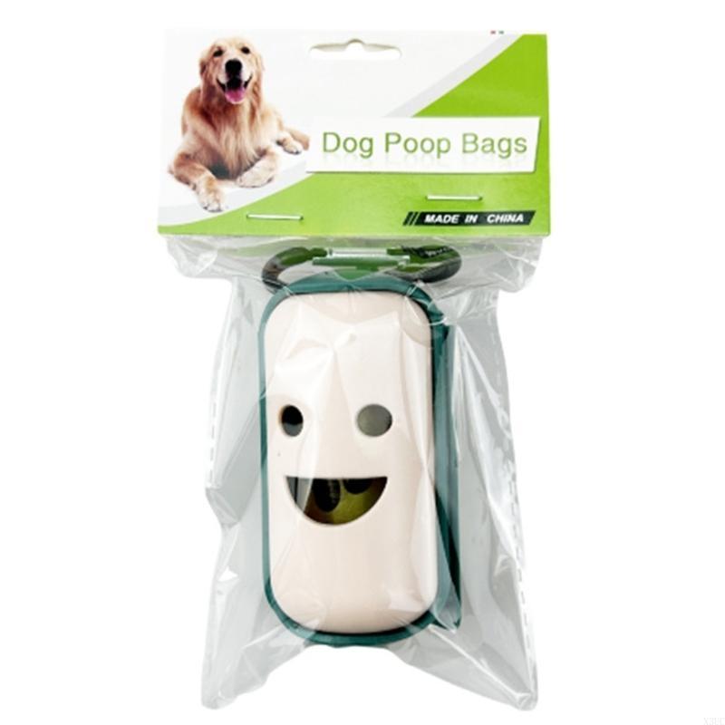 

Pet Waste Bags Earth-Friendly for Dog Puppy Poop Bag with Poop Bag Holder X3UC зелёный
