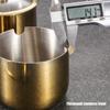 Stainless Steel Sugar Bowls With Clear Glass Lid And Spoon Perfect For Storing Salt Candy Coffee Bean In The Kitchens