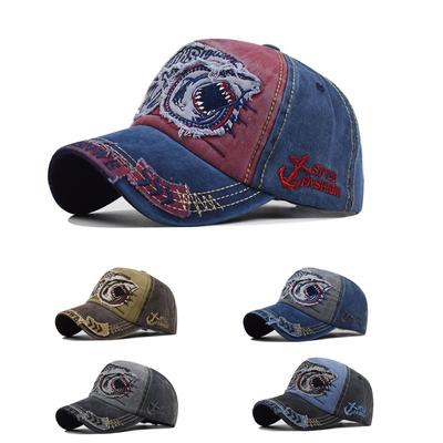 Vintage Baseball Cowboy Caps Men Women Adjustable Denim Distressed Trucker Hats