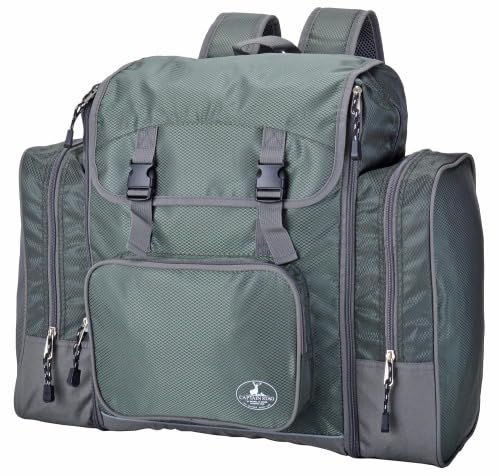 CAPTAIN STAG 1217 (Gray) Large Backpack, Ideal for Nature Schools, School Trips, and Outdoor Activities, Unisex, 46L-58L, Boston Bag