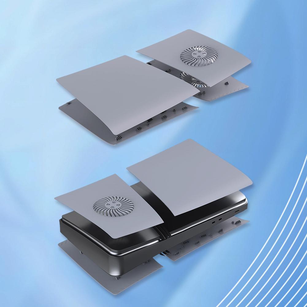 Für PS5 Pro Disc/Digitale Edition Konsole Ersatz-Frontplatte Kratzfeste Frontplatte Konsolenabdeckung Staubdichte Schutzschale